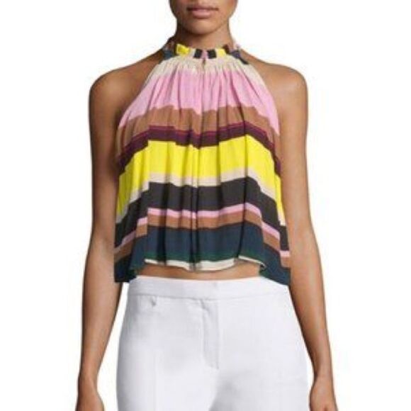 Apiece Apart Olivera multi color silk blouse size 6 - Picture 1 of 7